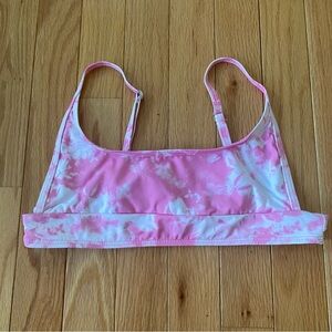 Tie dye bathing suit top